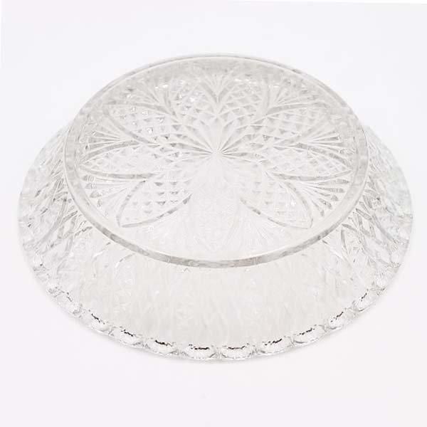 アンティーク重厚な昭和初期プレスガラス皿