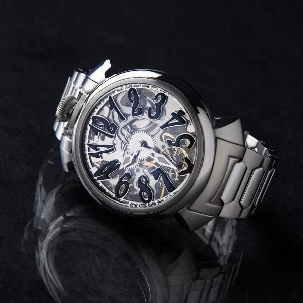 Manuale 44mm スケルトン 4310.SK.01 | GaGa MILANO -ガガミラノ- 公式