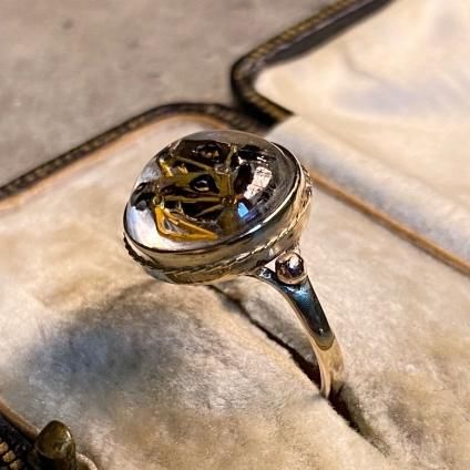 Victorian 9KYG Essexcrystal Ring（ヴィクトリアン 9KYG 金無垢