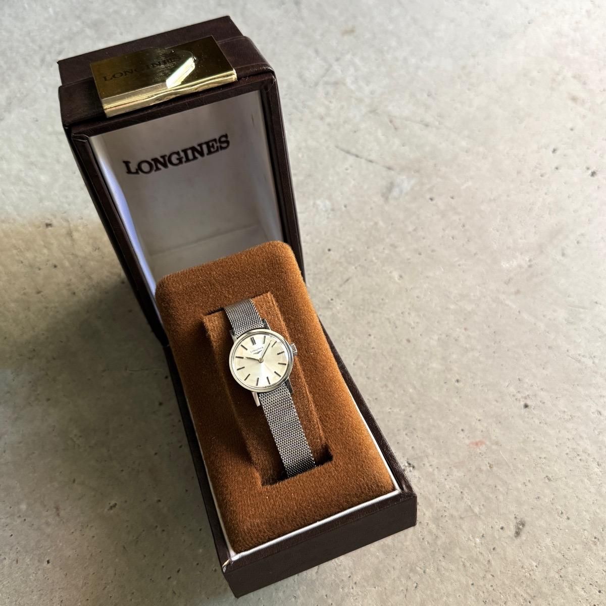 LONGINES（ロンジン）SSラウンドケース 純正メッシュベルト ケース