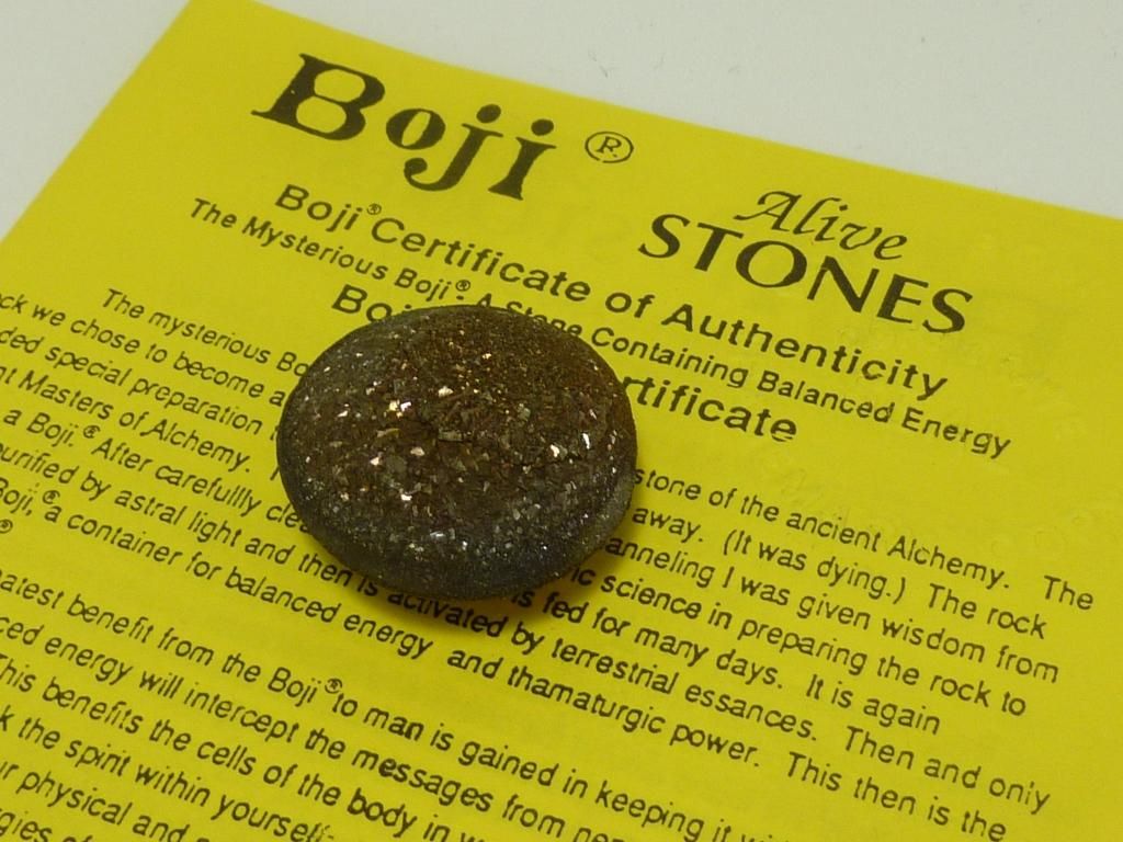 ☆ ボージーストーン Boji stone （箱・証明書・日本語解説） ボージー
