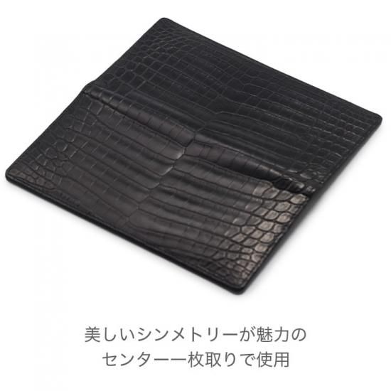ナイルクロコダイルマット無双薄マチ長財布 | 東京クロコダイル