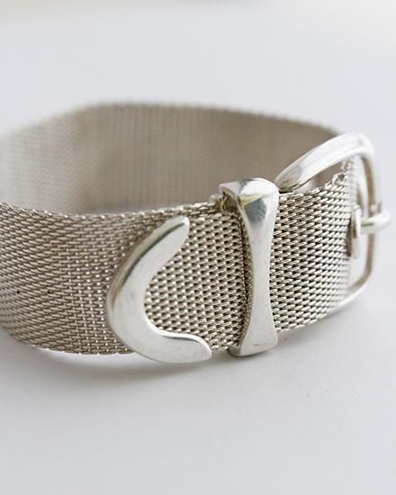 VINTAGE】90s Polo Ralph Lauren Mesh Buckle Bracelet ”Very Rare”