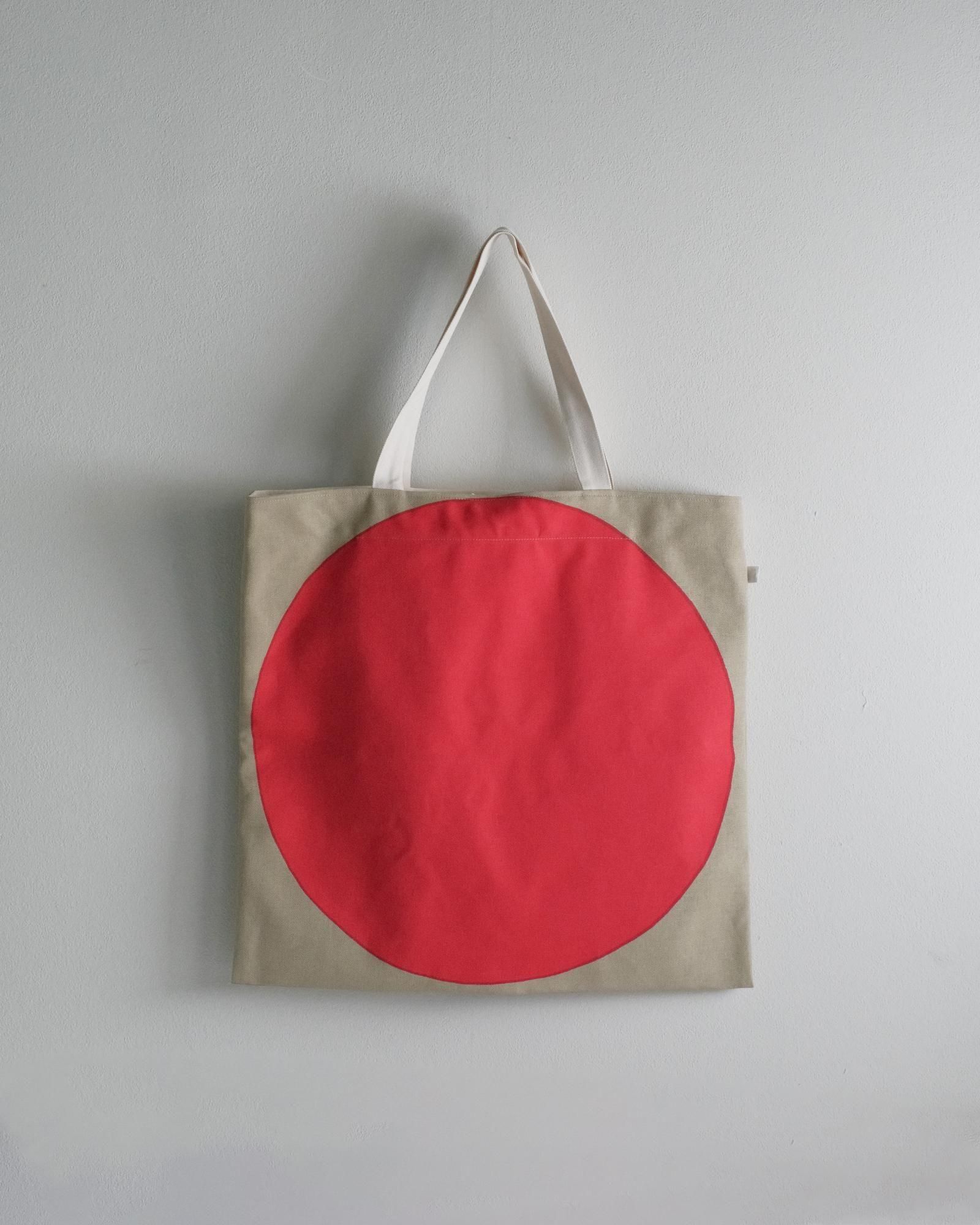 La+h / ラス 8号帆布ヒュージドットトート KOB-2N (navy/red) 【15周年