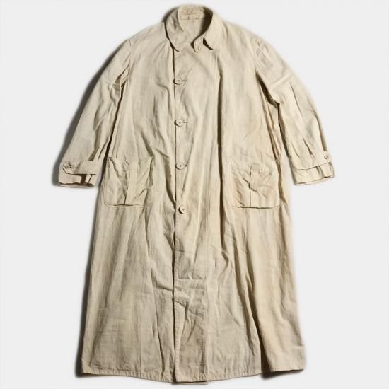 30's FRENCH LINEN DUSTER COAT, THE FIFTH STREET MARKET