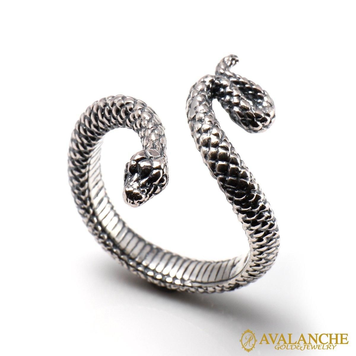 シルバー スネークリング 7号-23号 いぶし加工 2-3245-01 - AVALANCHE