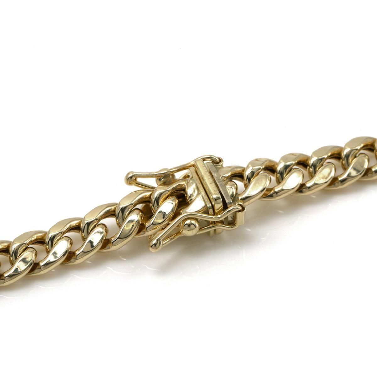 10K イエローゴールド マイアミネックレス 幅5.5mm 45cm-60cm