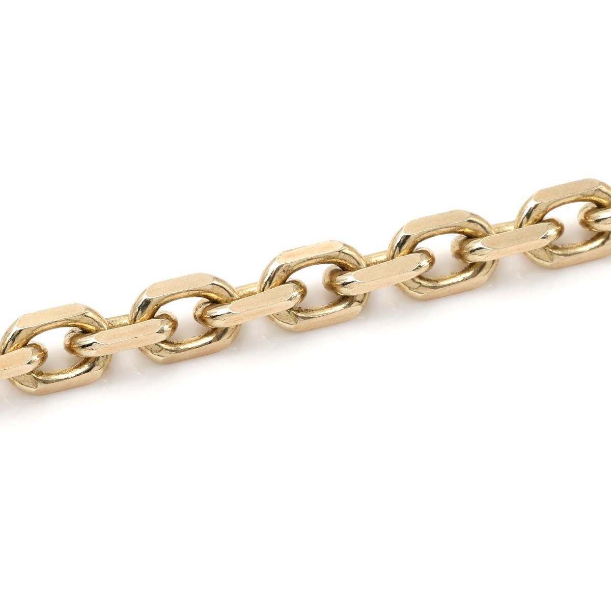 10K イエローゴールド アズキネックレス 幅5.2mm 50cm 150KF1D8