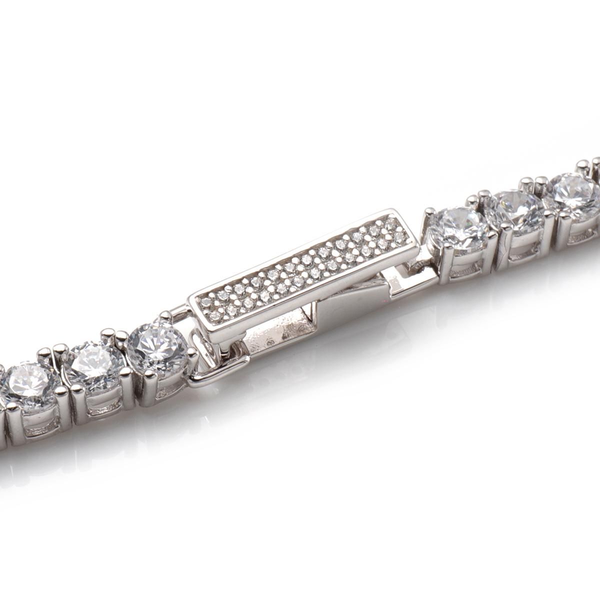 シルバー テニスネックレス 幅3mm 40cm-60cm AHNL-D001-3MM