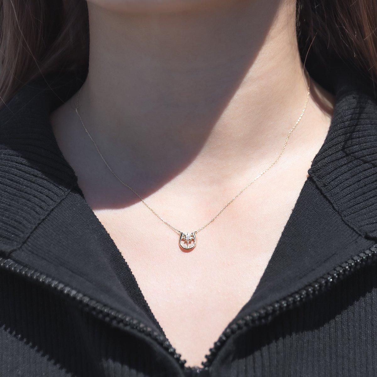 ダイヤモンド 10K イエローゴールド ネックレス&ペンダント 40cm 3