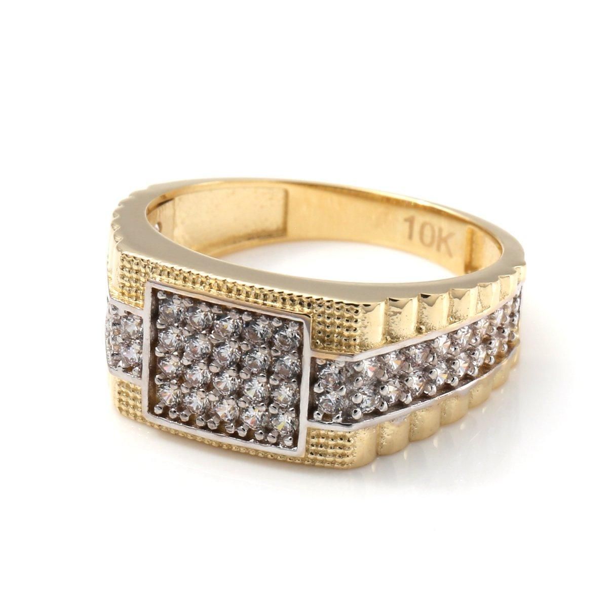 10K イエローゴールド リング 9号-19号 P04CM-12 - AVALANCHE OFFICIAL