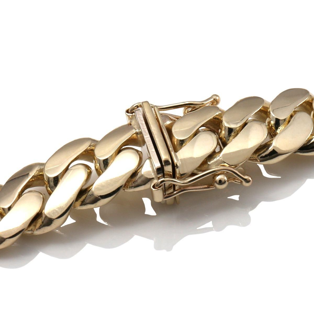 10K イエローゴールド マイアミネックレス 幅8.2mm 45cm 定価