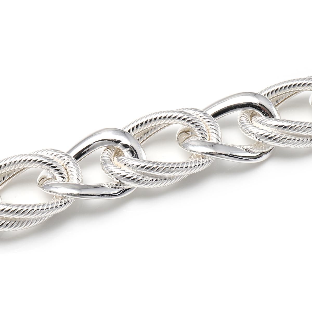 シルバー ブレスレット 幅14.5mm 18cm-22cm GIU614 - AVALANCHE