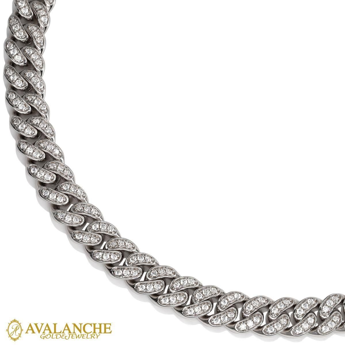 シルバー マイアミネックレス 幅7mm 45cm-60cm AHN-0101-7MM