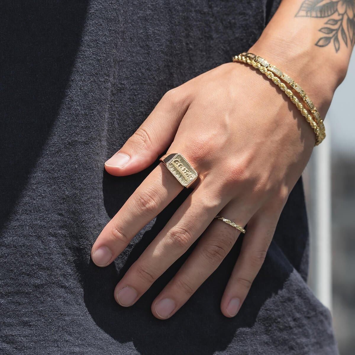 ダイヤモンド 10K イエローゴールド リング 21号 A50827 - AVALANCHE