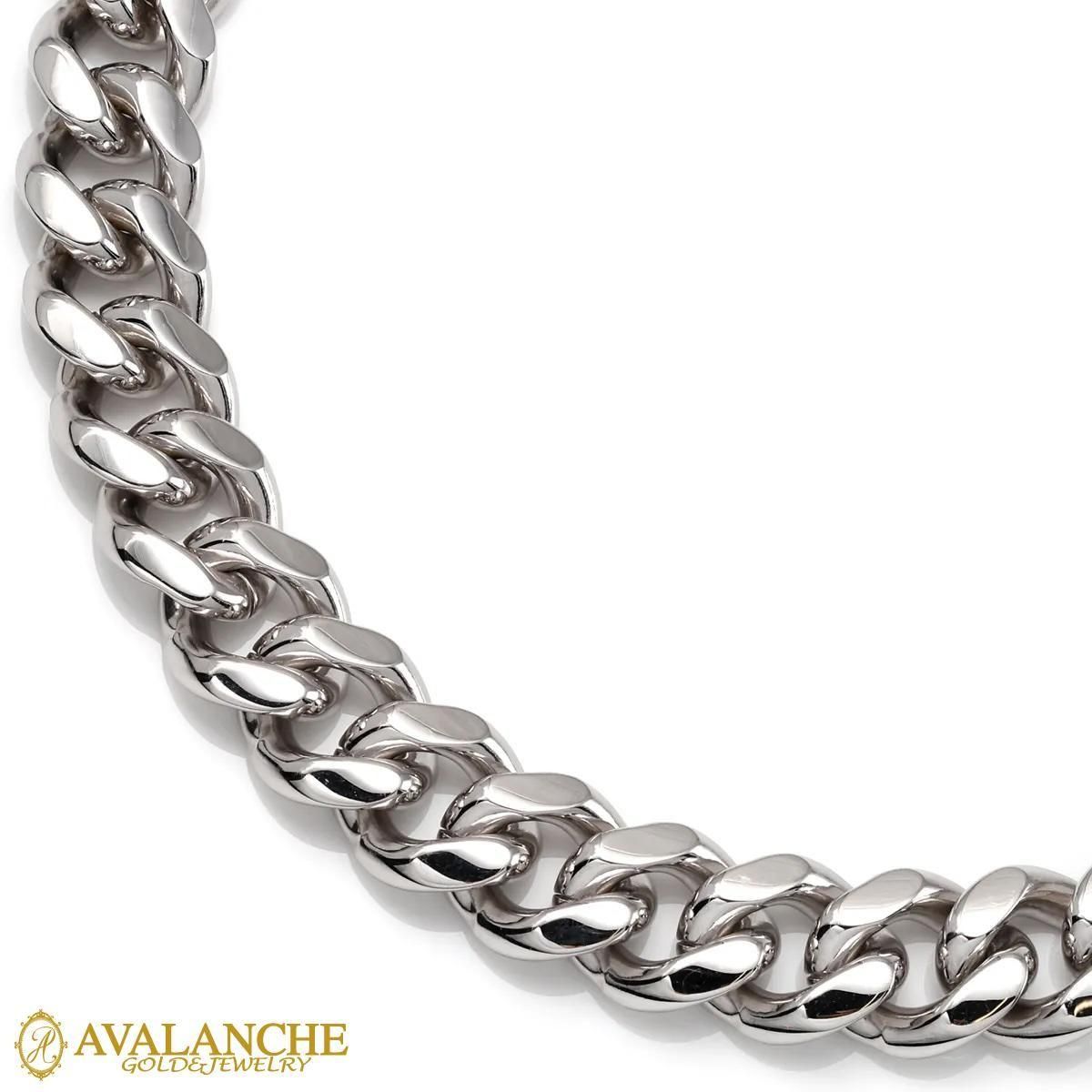 シルバー マイアミネックレス 幅11mm 45cm-60cm A300KDO2 - AVALANCHE