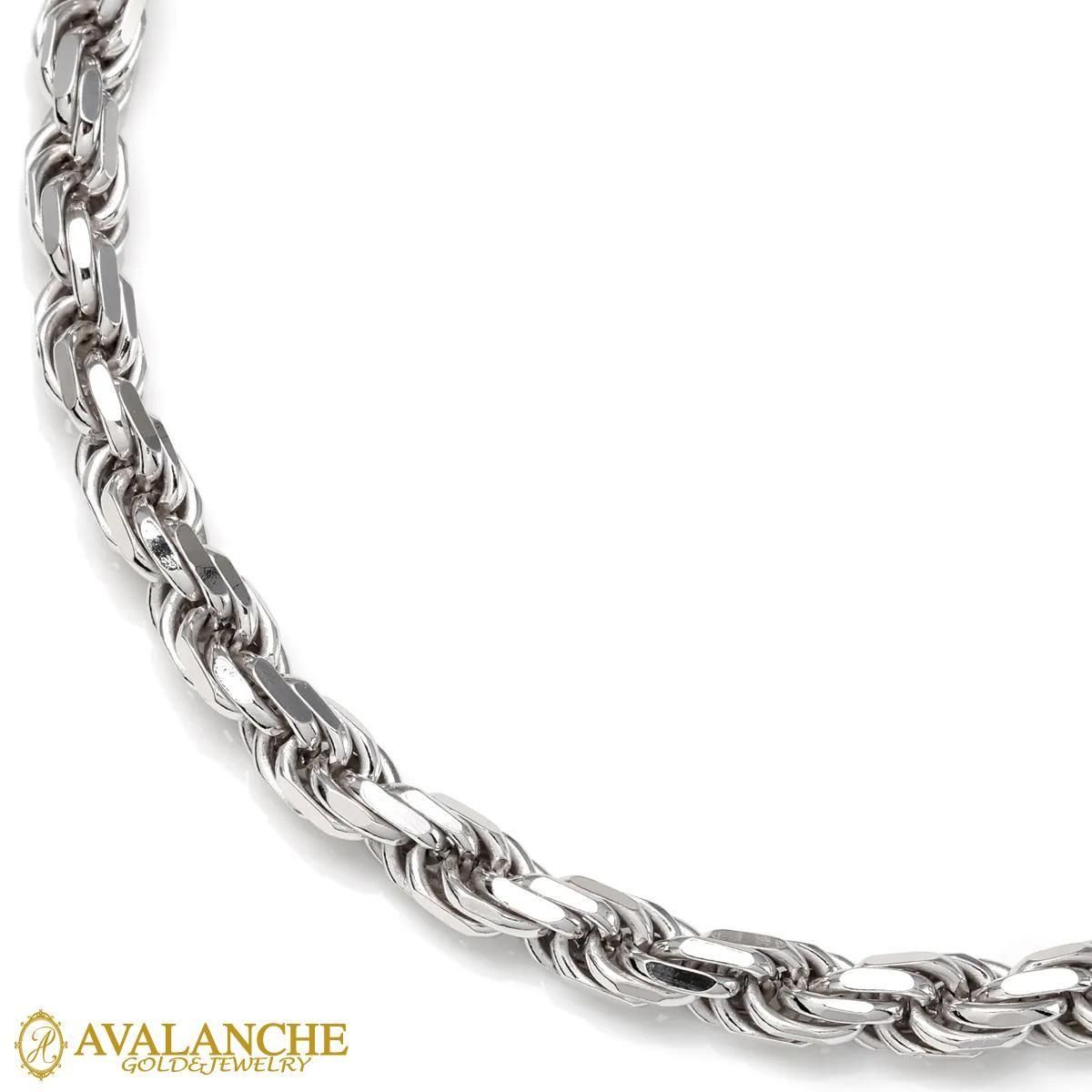 シルバー ロープネックレス 幅5.5mm 50cm-55cm 120HCMD - AVALANCHE