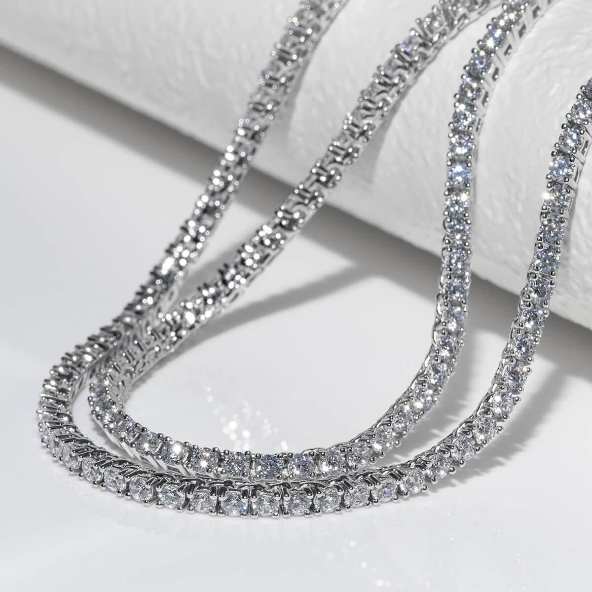 シルバー テニスネックレス 幅2mm 40cm-50cm ACN00727 - AVALANCHE