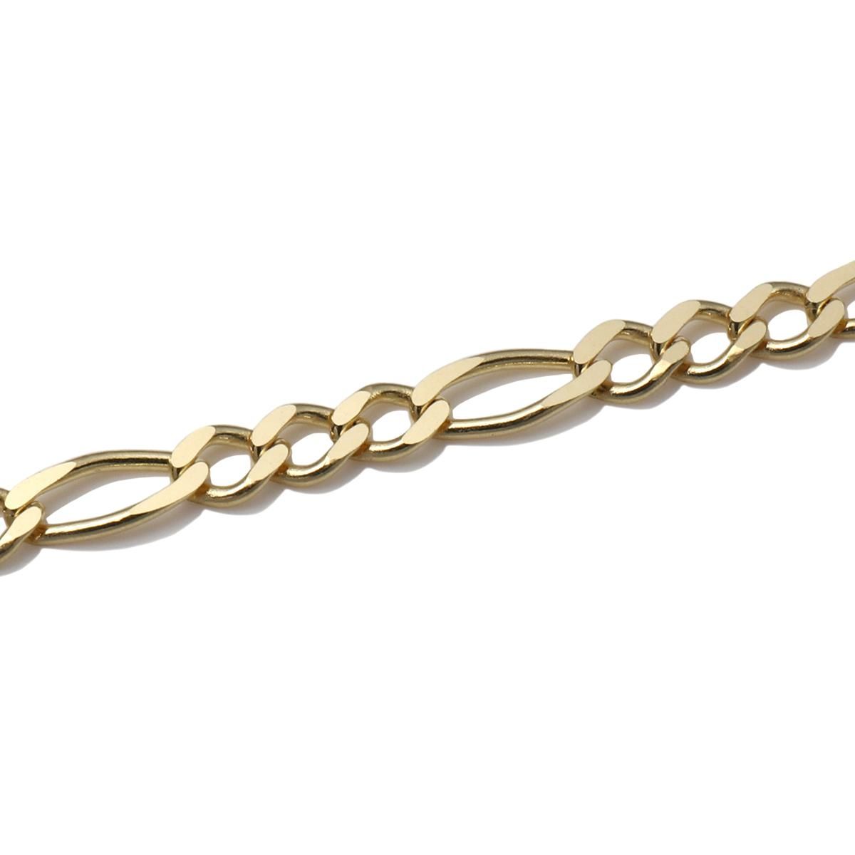 10K イエローゴールド フィガロネックレス 幅2.8mm 40cm-60cm KKP5633
