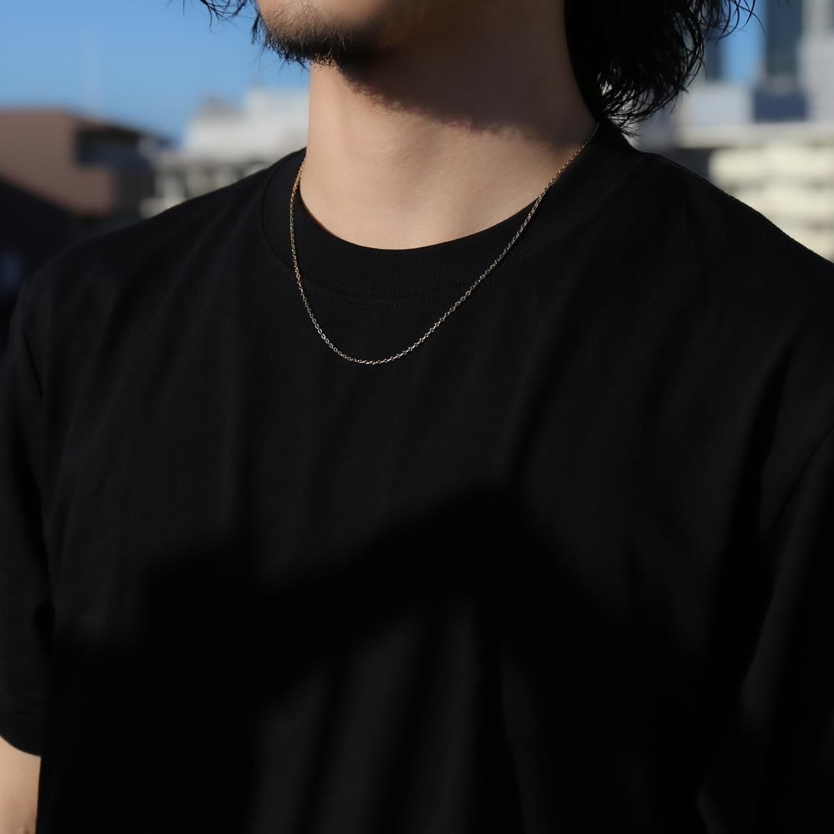 10K イエローゴールド クロスケーブルネックレス 幅2mm 40cm-60cm ｸﾛｽ