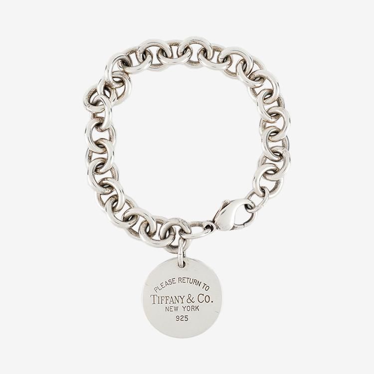 リターントゥ ラウンドタグブレスレット シルバー ヴィンテージ