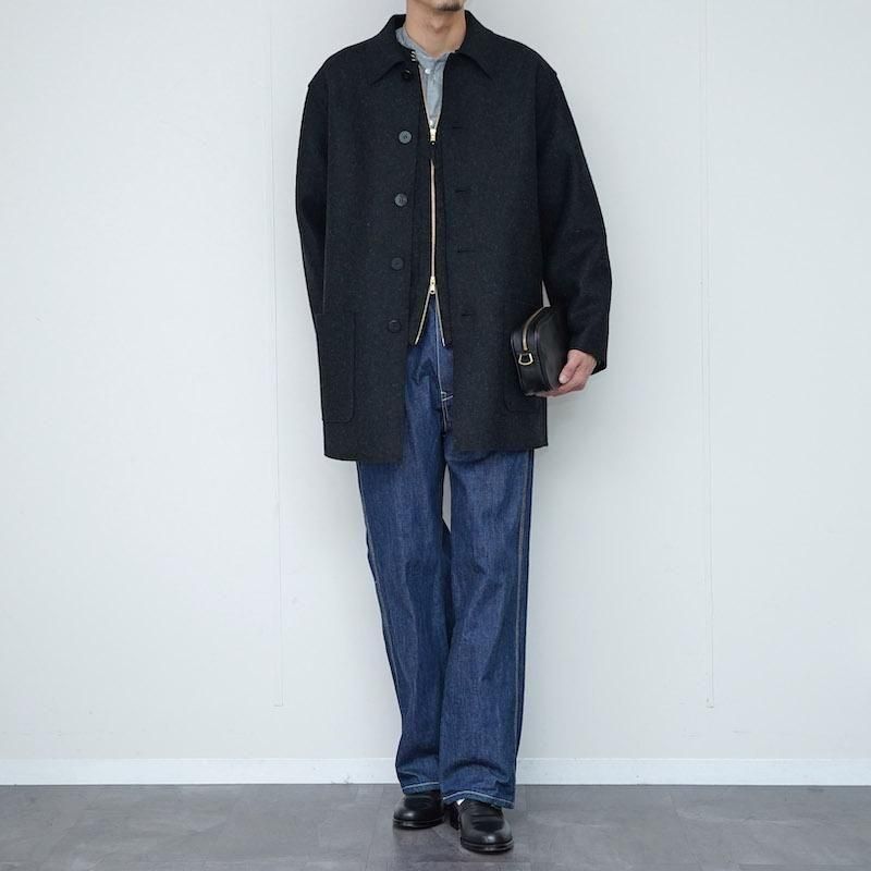 MAATEE&SONS】ひょっとこ起毛 JIP Jacket CHACOAL - THIRTY' THIRTY' STORE