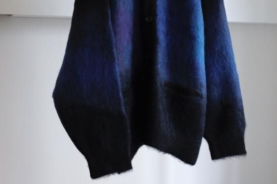stein | シュタイン GRADATION MOHAIR CARDIGAN(BLACK) / オーバー