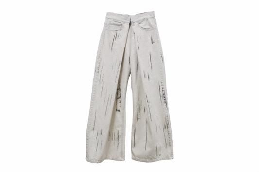 Nomat | DENIM TUCKED PANTS(BLACK LINE) | デニムタックパンツ