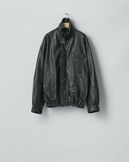 ssstein | シュタイン COW LEATHER VINTAGE ZIP JACKET(BLACK