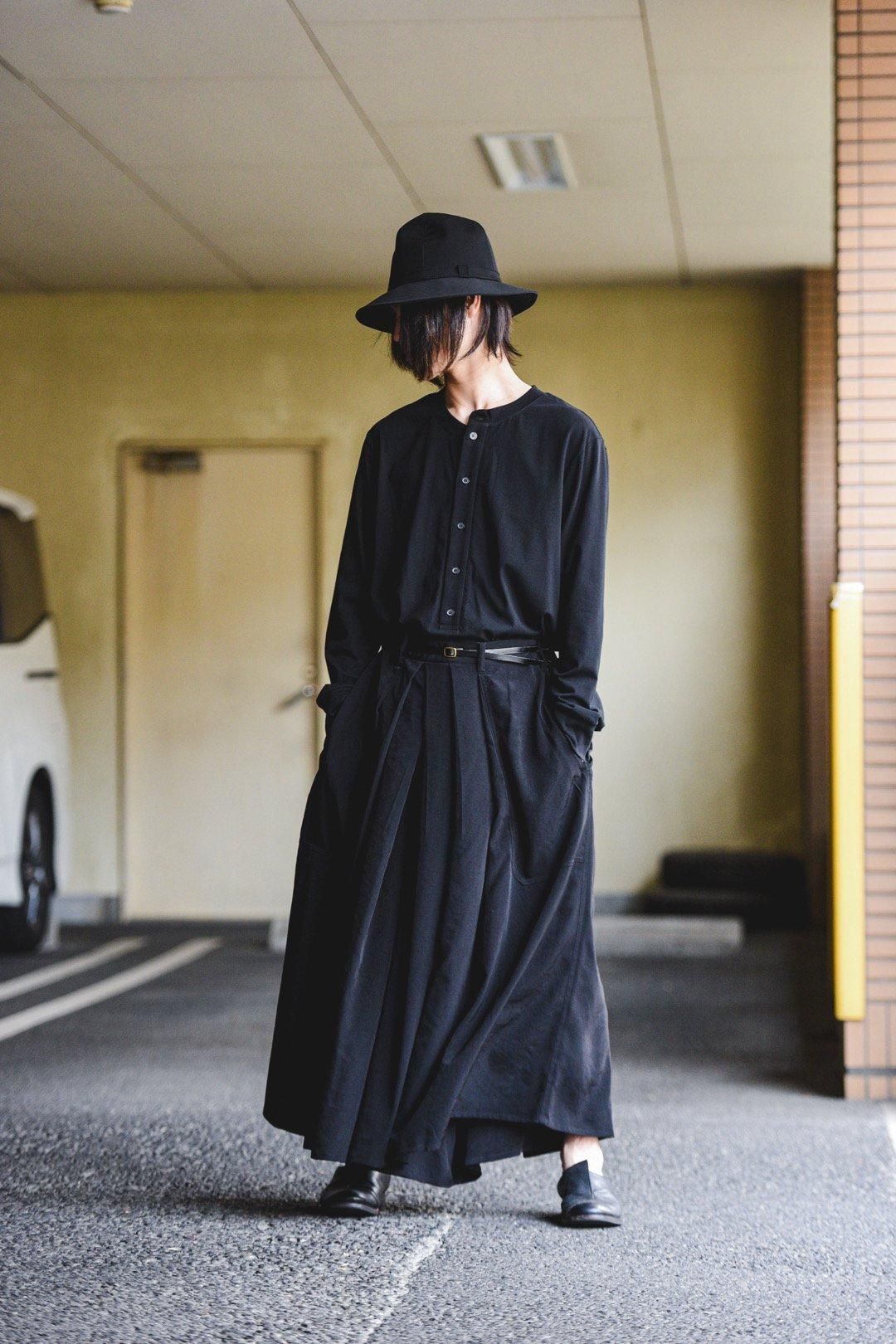 Yohji Yamamoto POUR HOMME トリアセテートタキシードクロス袴パンツ