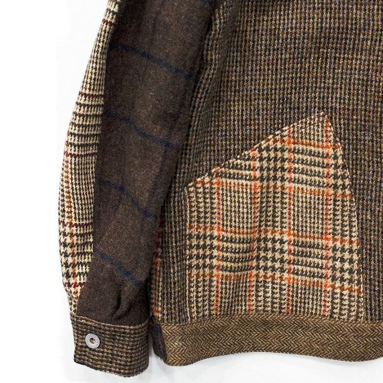 Harris Tweed switching work jacket - H.UNIT