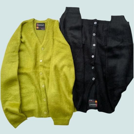 夕陽のTシャツ】TOWNCRAFT /SOLID SHAGGY CARDIGAN - タウンクラフト