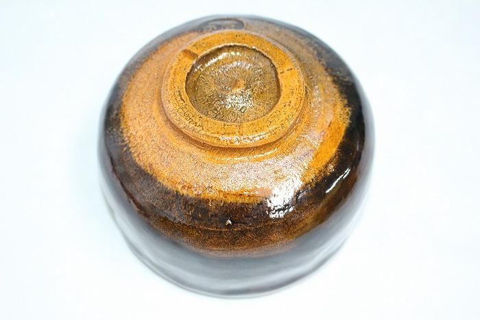 A-1349大樋焼黒楽抹茶碗一 大樋窯元大樋一平作 - 石川県金沢の骨董品の
