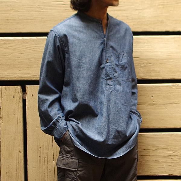 Post O'Alls(ポストオーバーオールズ)/Band Collar Shirt : Classic