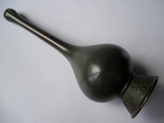 古銅 大名物写 鶴一声花入 (共箱)一ノ瀬宗辰 - 茶道具販売 栗林園