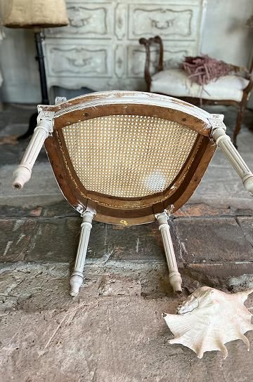 ルイ16世フレンチアームチェア【パディントン】｜アンティーク家具