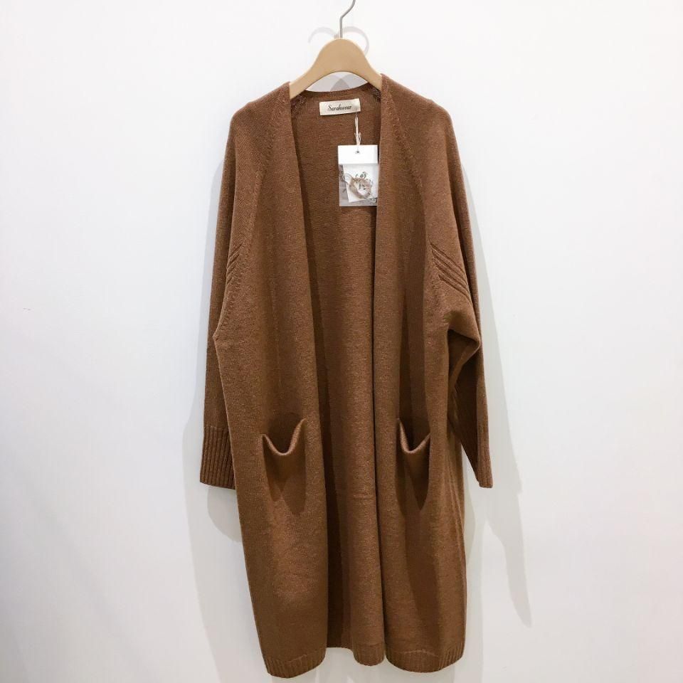 SARAHWEAR - カシミヤ混ロングカーディガン（C11548） - Sheth Online