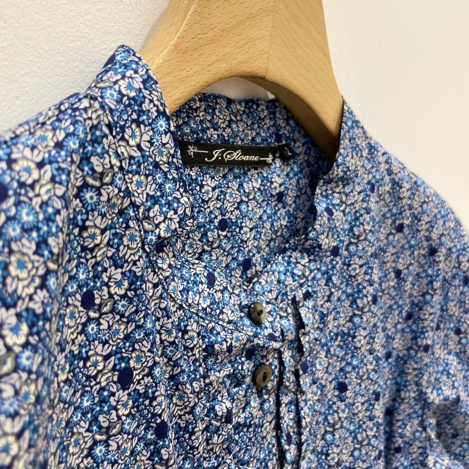 J.sloane - 前立てフリル 7分袖ブラウス【リバティコレクション