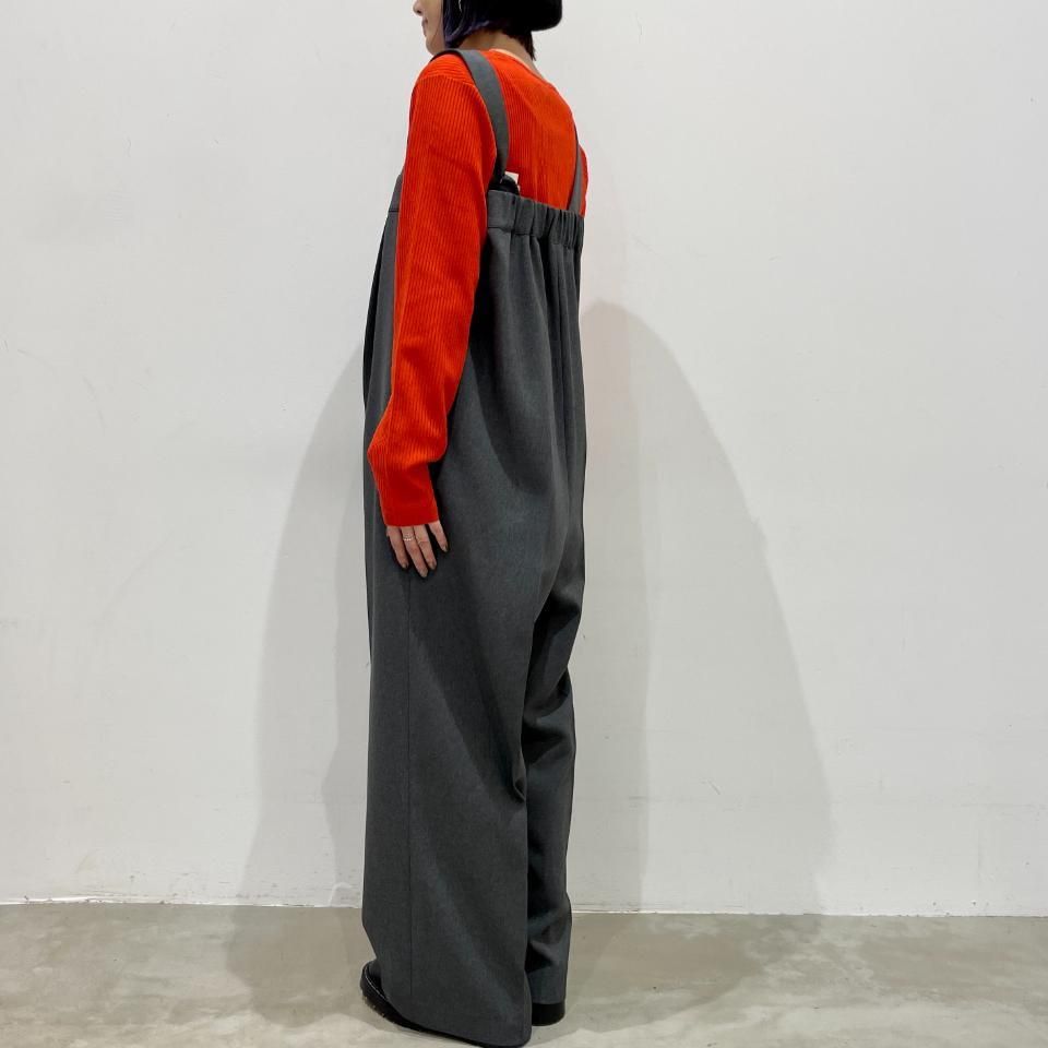 aqua fits - ウールトロ風 サロペットパンツ（JWAAD0260B-01） - Sheth