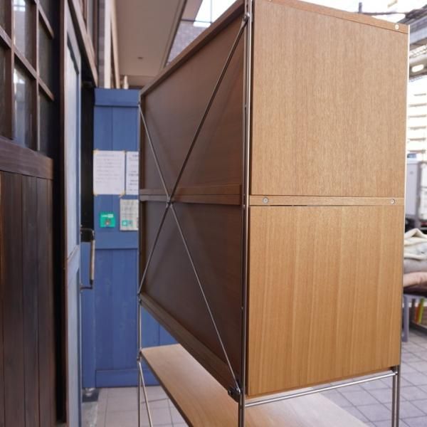 無印良品(MUJI)の人気のタモ材×ステンレスユニットシェルフ(ボックス