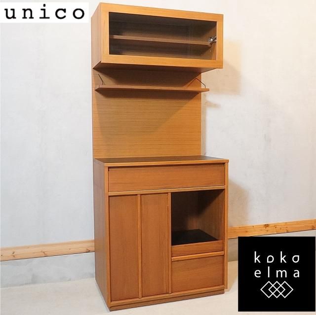 値下げ/unico(ウニコ)のWICK(ウィック)シリーズのチーク材 キッチン