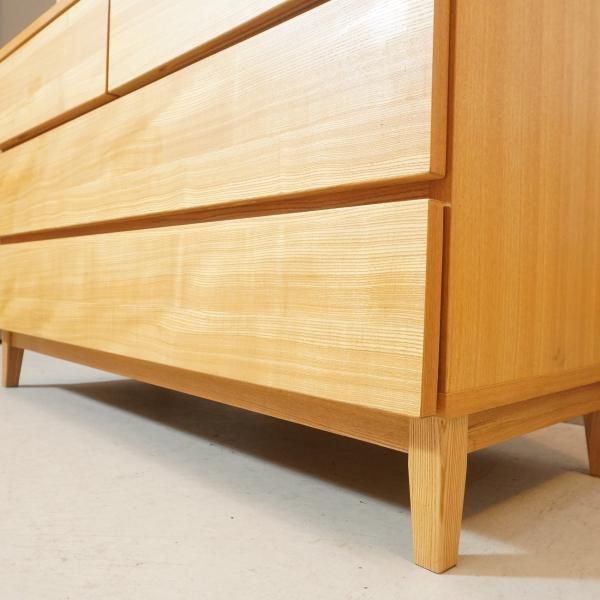 人気の無印良品(MUJI)のタモ材を使用した3段ダブルチェストです