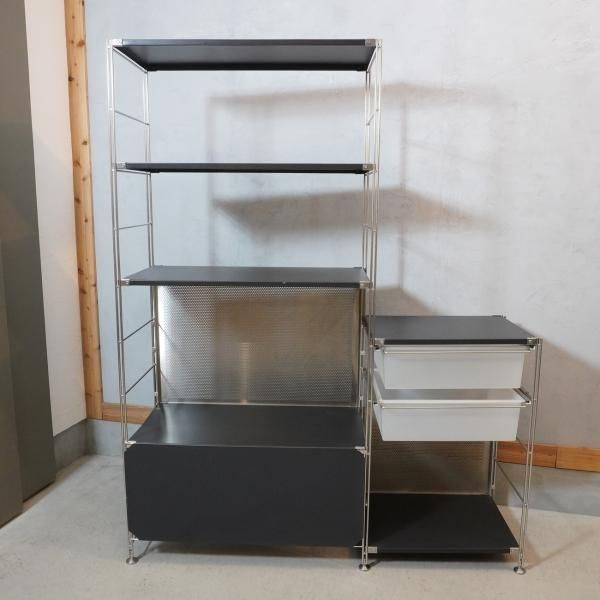 無印良品(MUJI)の人気のステンレスユニットシェルフ/ダークグレー