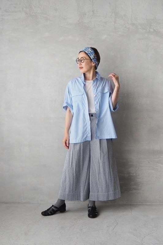 Vent d'ouest | シアサッカー キュロットパンツ - Daja オンラインストア