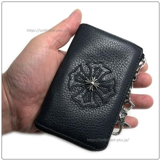 クロムハーツ 財布 (Chrome Hearts) ウォレット ミニ ポーチ ブラック