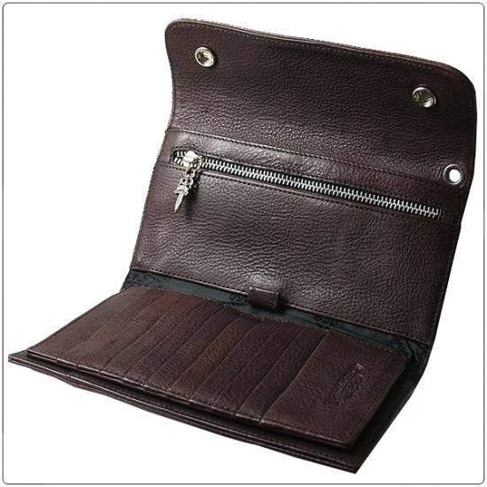 クロムハーツ 財布（Chrome Hearts）ウェーブ ウォレット クロスボタン