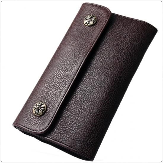 クロムハーツ 財布（Chrome Hearts）ウェーブ ウォレット クロスボタン