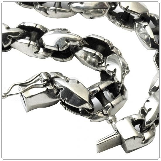 クロムハーツ ブレスレット (Chrome Hearts) ダブルフレアニー リンク