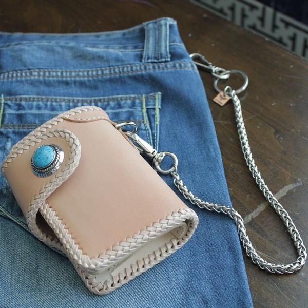 バイカーズウォレット 二つ折り財布 栃木レザーウォレット・サドル