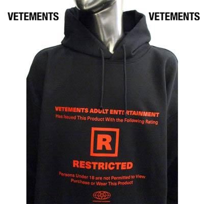 ヴェトモン(VETEMENTS) メンズ トップス パーカー フーディー フード